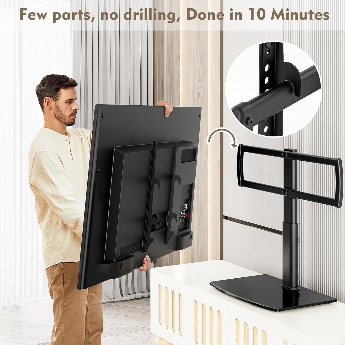 Purilite Select Swivel Tabletop TV Stand (27"–70")