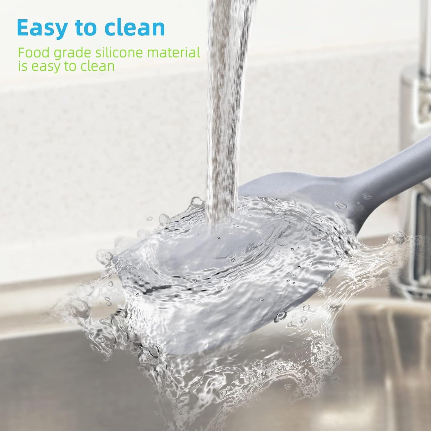 Secura Silicone Spatula,Non Stick Rubber Kitchen Spatulas,Suitable for Cooking,Mixing and Collect Milk Foam