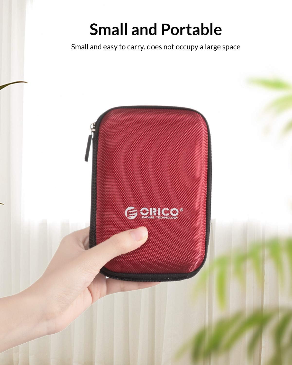 ORICO 5 Pack External Hard Drive Case 2.5 Inch Shockproof Hard Drive Bag Travel Electronics Organizer Carry Case for WD, Toshiba, Seagate, Samsung, Hitachi Hard Drive and Accessories like SD Card, USB Cable, Power Bank, Earphone, Black