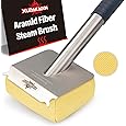 XUDAKAIXIN Grill Brush Bristle Free,Aramid Fiber Wavy Pad Seamless-Fit Cast Iron/Stainless-Steel Grates,BBQ Replaceable Scraper Cleaning Head,Safe Grill Cleaner for Outdoor Grill,Gifts for Men/Dad - PuriLite