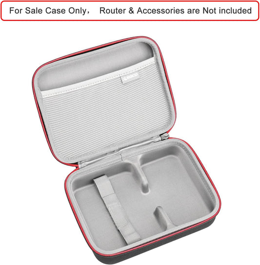 RLSOCO Case for GL.iNet GL-SFT1200/GL-MT3000/GL-AXT1800/GL-BE3600/GL-A1300 Travel WiFi Router, Fits GL.iNet Opal/Beryl AX/Slate AX/Slate 7 Routers - Black (Case Only) - PuriLite