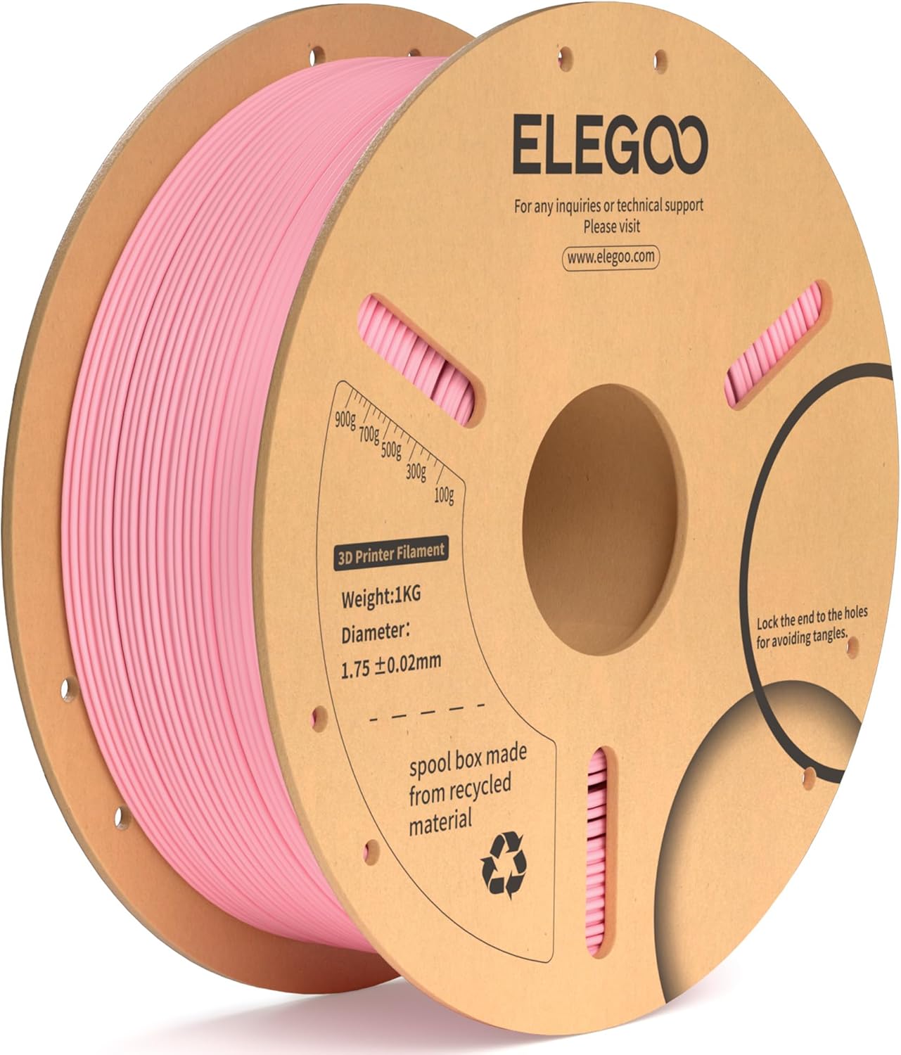 ELEGOO PLA+ Filament 1.75mm Black 4KG, PLA Plus 3D Printer Filament, Dimensional Accuracy +/- 0.02 mm, Tough & High Strength, Fit for Most FDM Printers(1KG/Spool, 2.2 lbs)