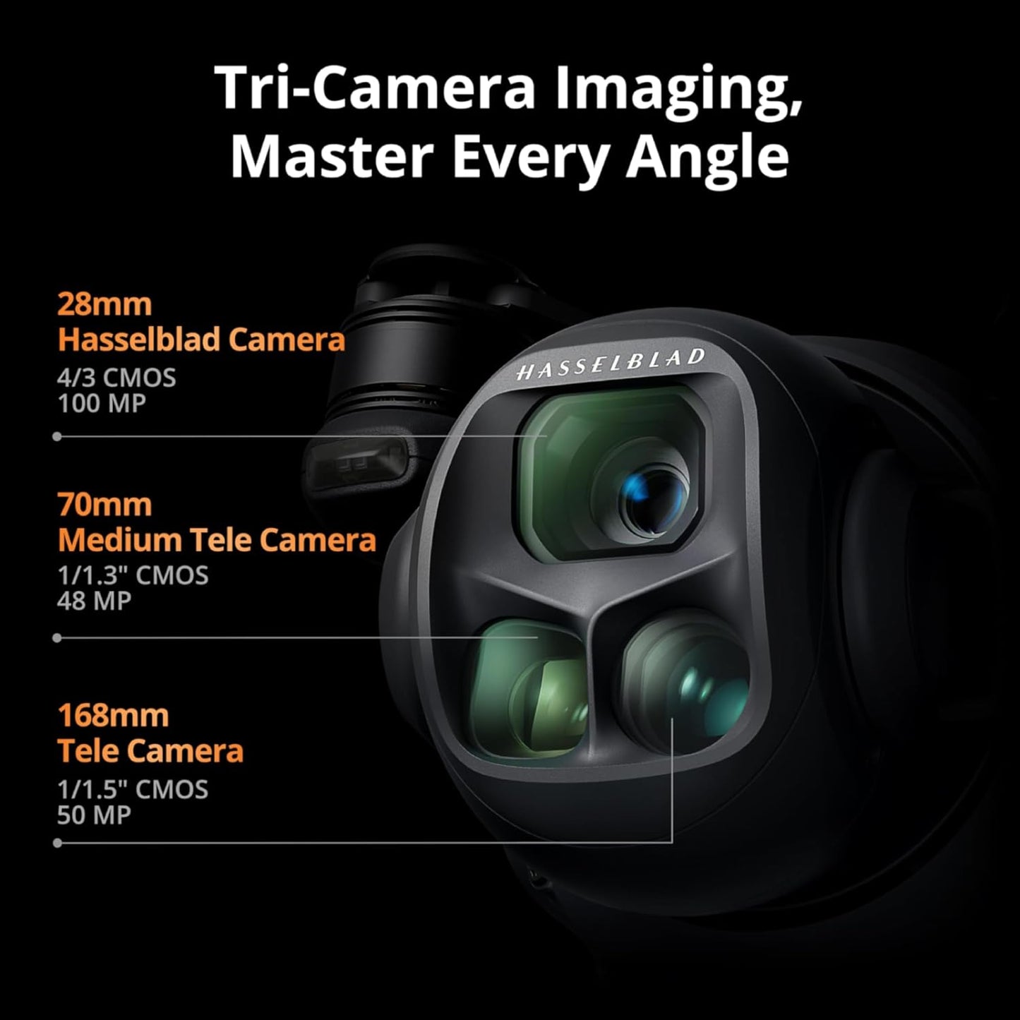 DJI Mavic 4 Pro Fly More Combo with DJI RC 2, Flagship Tri-Camera Drone with 100MP 4/3 CMOS Hasselblad Camera, 30km Video Transmission, 51-Min Max Flight Time, Charging Hub, and More