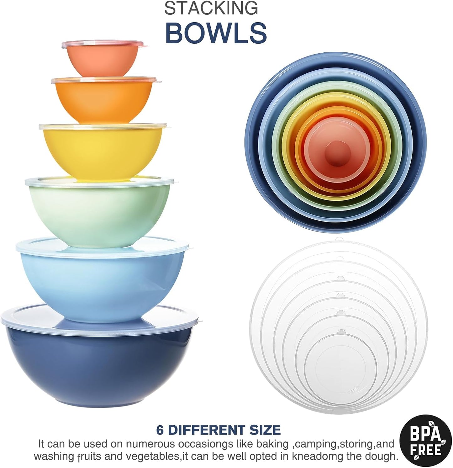 Purilite Select Plastic Mixing Bowl Set