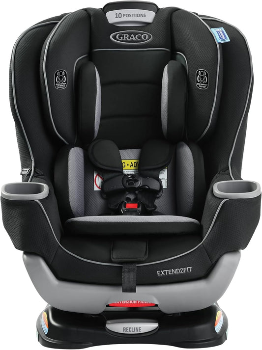 Graco Extend2Fit Convertible Car Seat, 2-in-1 Forward & Rear-Facing Baby Car Seat, 1.8-30 kg (4-65 lb), Titus