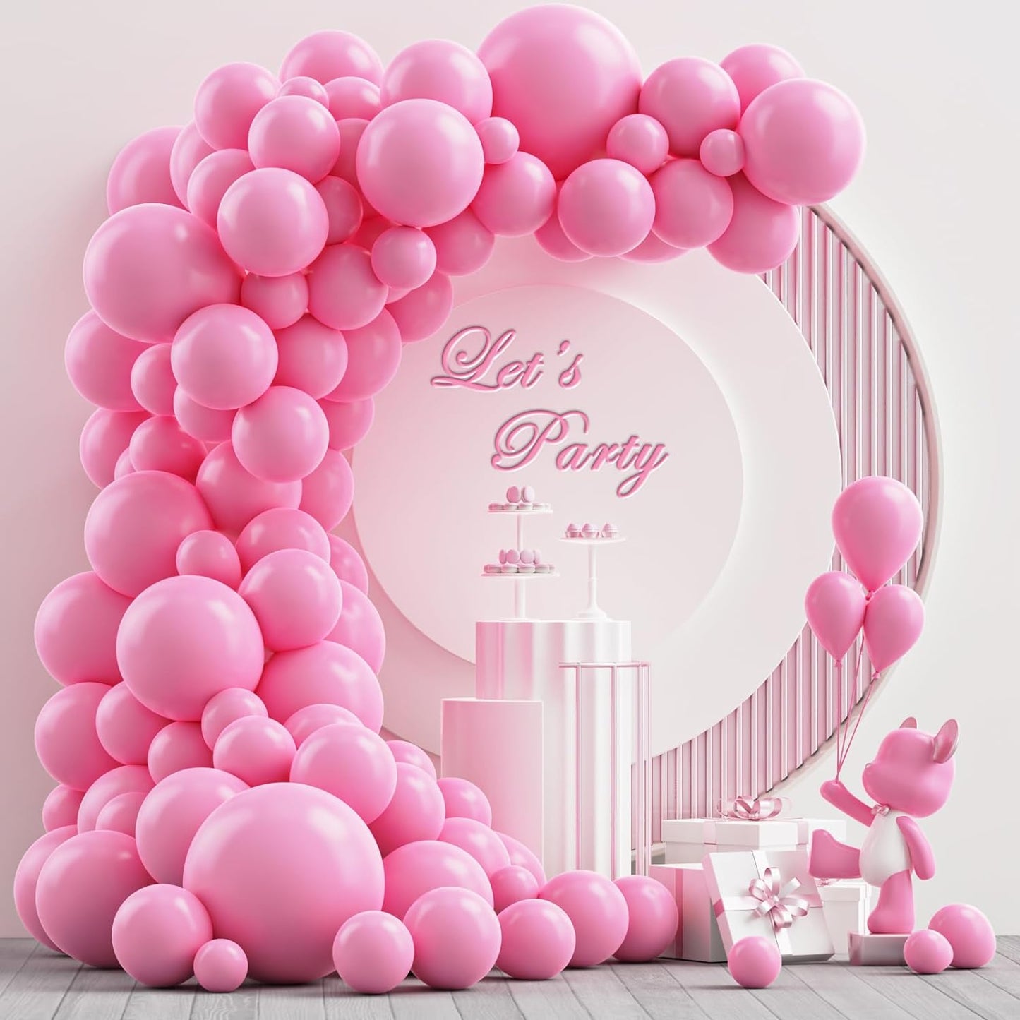 Gold Metallic Chrome Latex Balloon Arch Kit, 102PCS 18In 12In 10In 5In Arch Garland For Festival Picnic, Engagement, Wedding, Birthday Party, Gold Theme Anniversary Decoration With 33FT Ribbon