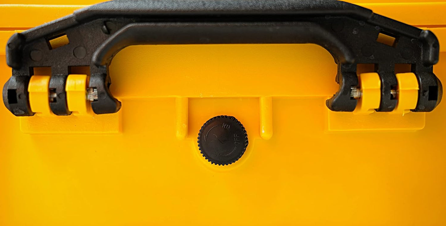 MEIJIA All Weather Portable Waterproof Hard Case,Camera Case with Customizable Fit Foam, Perfectly Protection of Camera, Drones,Pistols,Lens,Equipments,18.5 x14.06x6.93inches