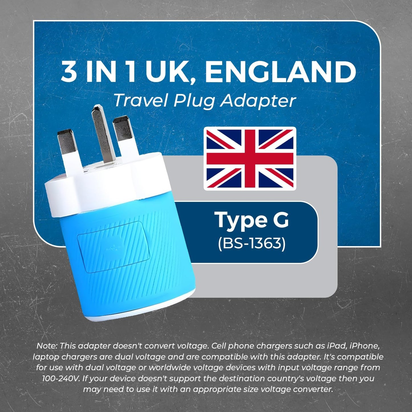 OREI South Africa, Botswana, Namibia Travel Plug Adapter with Dual USB - USA Input - Type M (U2U-10L), Will work with Cell Phones, Camera, Laptop, Tablets, iPad, iPhone
