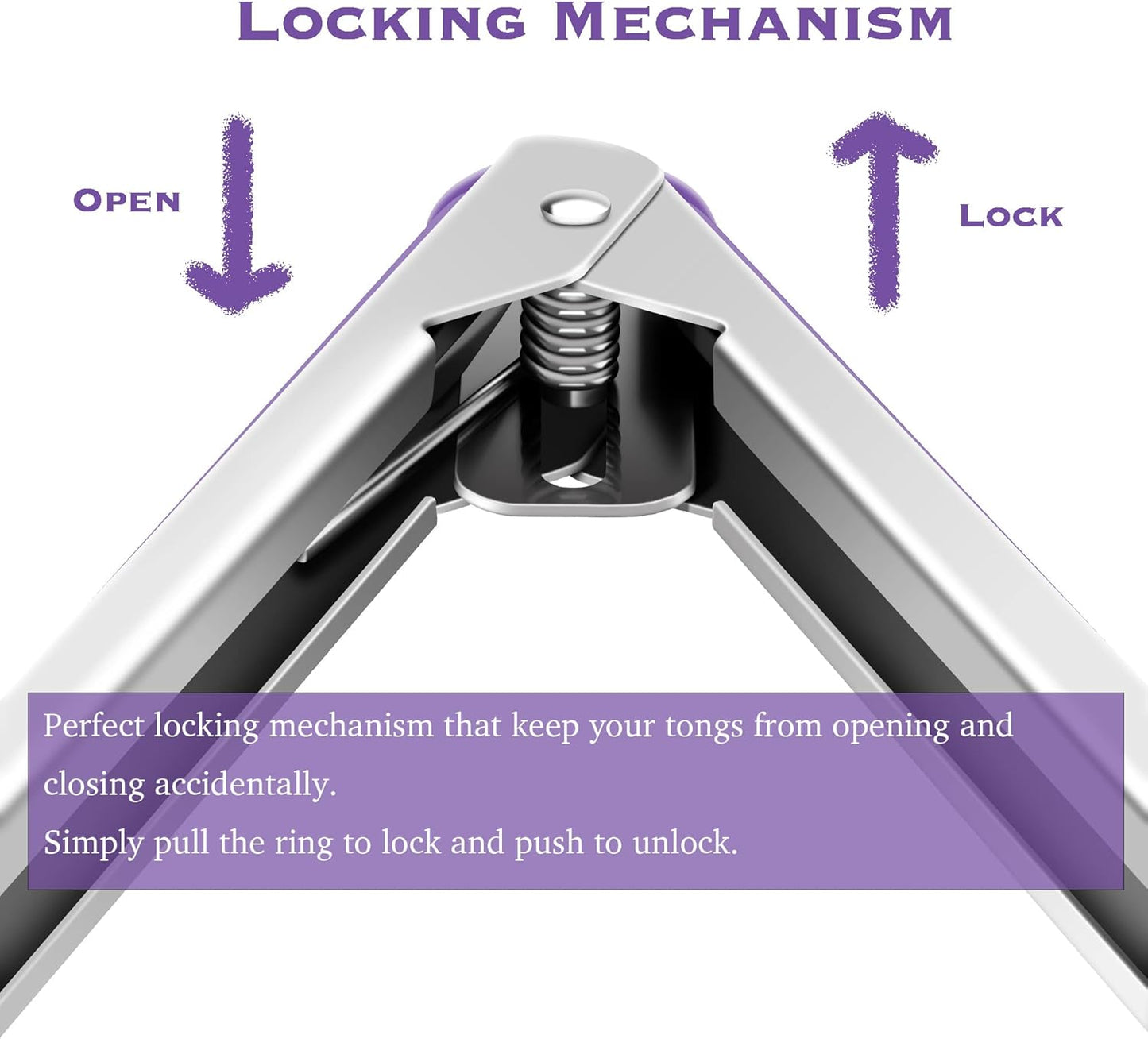 Purilite Select Silicone & Stainless Steel Kitchen Tongs