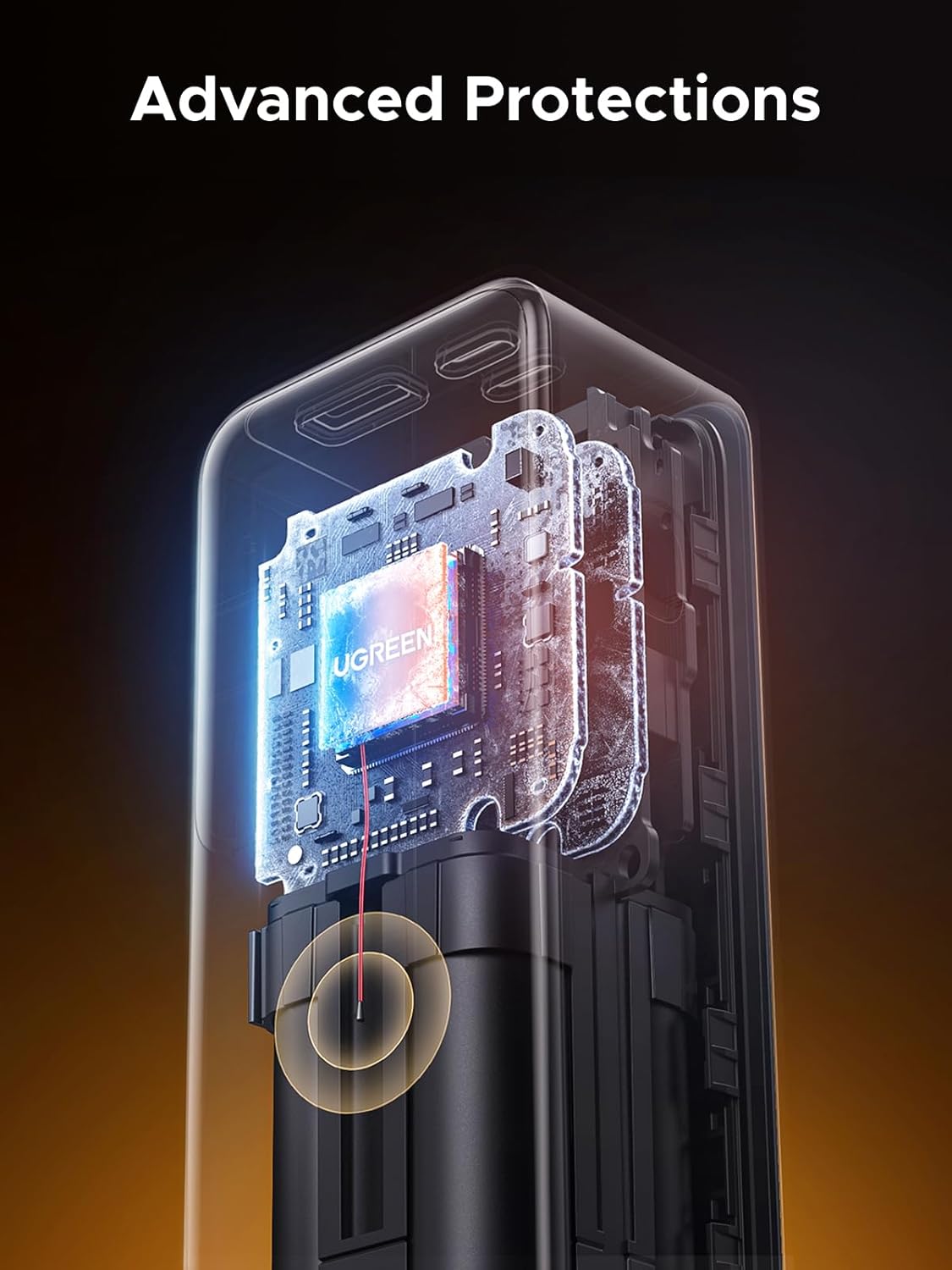 UGREEN 20,000mAh Laptop Power Bank for MacBook, Built-in and 100W Retractable Cables, 165W Portable Charger for Multi-Device Charging, Smart Digital Display, for iPhone 16/15 Series, Samsung, and More