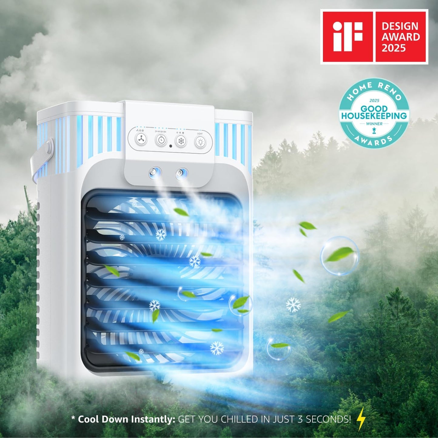Purilite Select Portable Air Conditioner Big Chill. Small Footprint.