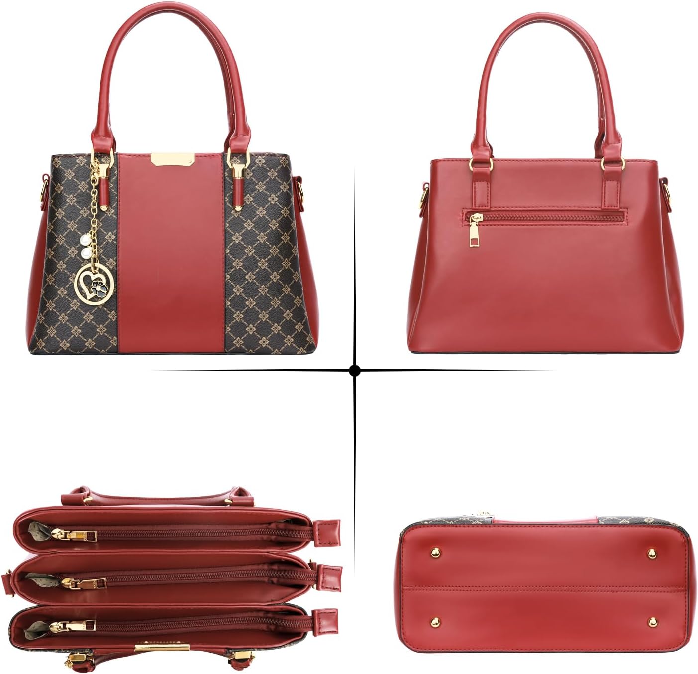 KKXIU Trendy Tote Bag for Women Lightweight Oxford Big Capacity Shoulder Purses and Handbags