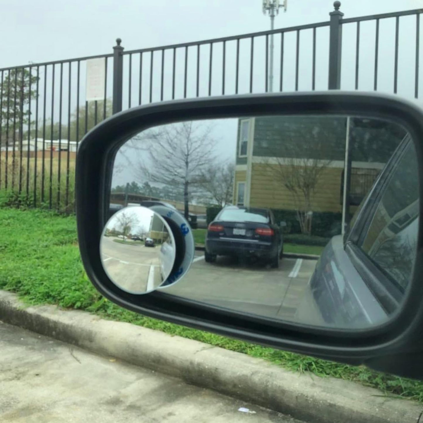 Ampper Blind Spot Mirror, 2" Round HD Glass Frameless Convex Rear View Mirror, Pack of 2 - PuriLite