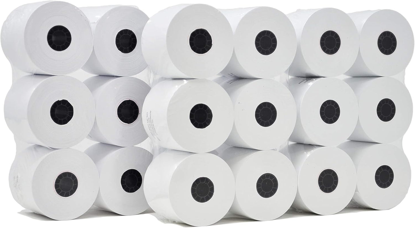(50 Rolls) 2 1/4 x 50 Thermal Paper Receipt Rolls 2.25 x 50 ft POS Cash Register fits All Credit Card Terminals