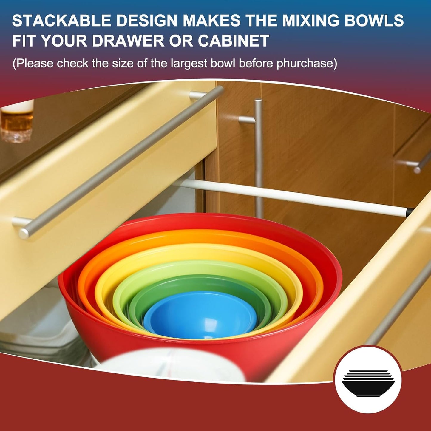 Purilite Select Plastic Mixing Bowl Set