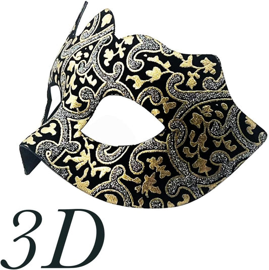 Couple Masquerade Masks for Couples Women and Men Lace Venetian Party Mask Halloween Costume Mask Mardi Gras Mask - PuriLite