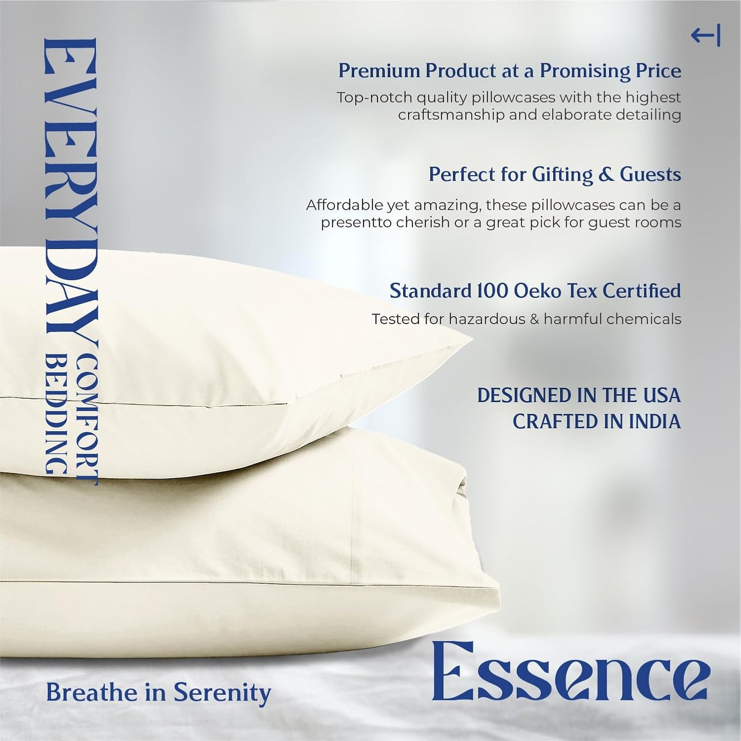 Mayfair Linen 100% Organic Cotton Percale Sheets Full Size - White Cotton Percale Sheets Full, 4 Piece Full Percale Sheet Sets, Soft & Crisp, Cooling Sheets, 16" Deep Pocket Hotel Sheets Full Size