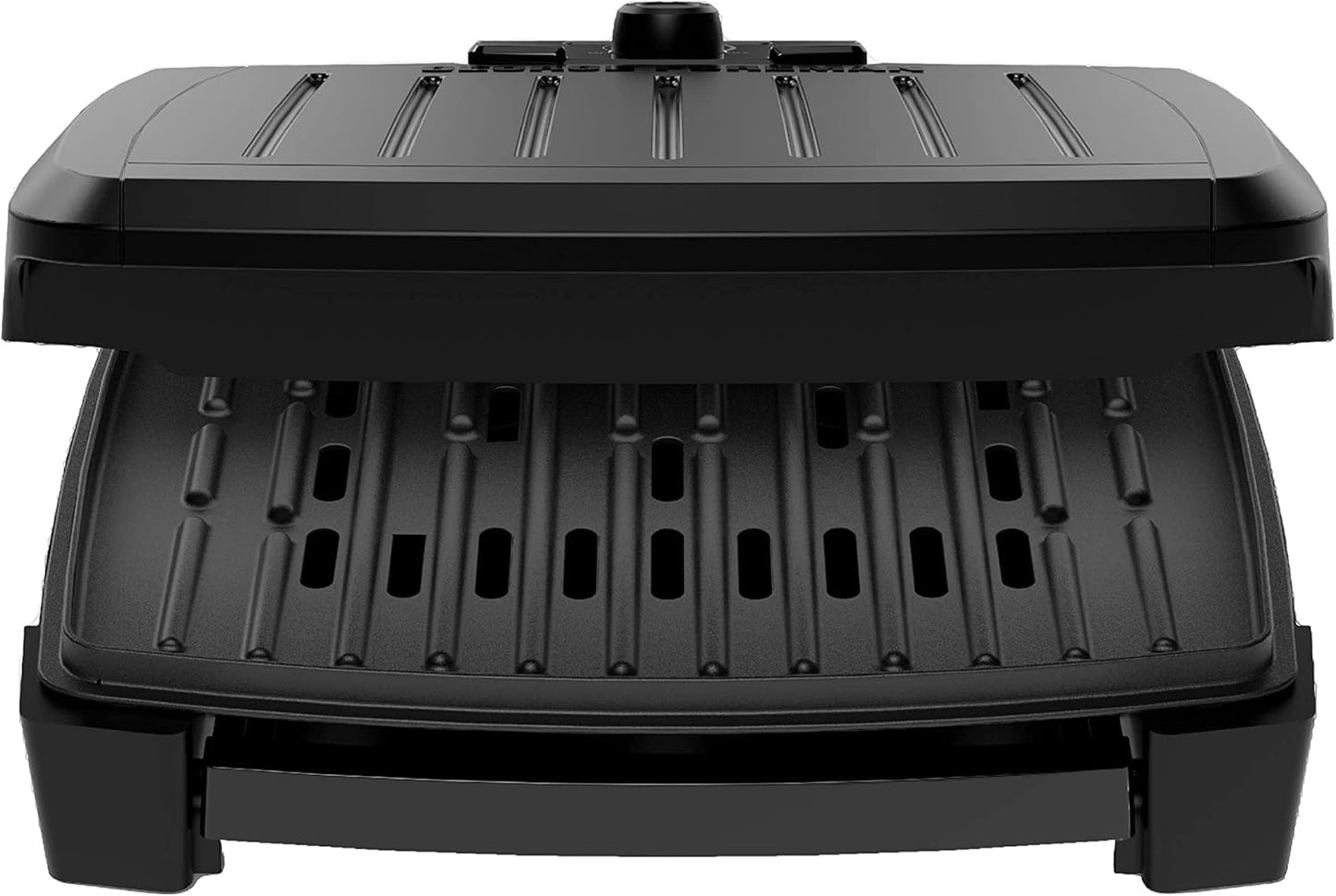 GEORGE FOREMAN® Contact Submersible™ Grill, 5-Serving Grill - Adjustable Temperature Control, Black Plates, Wash the entire grill