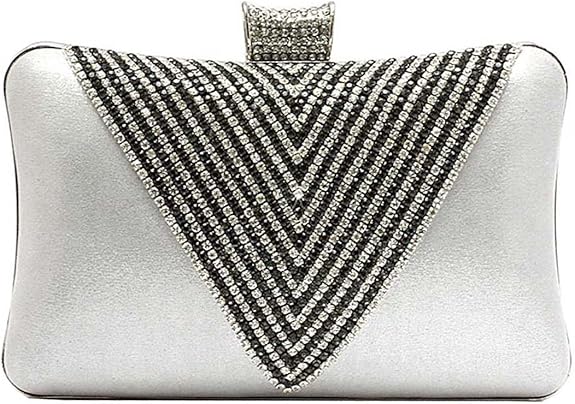 Ankoee Fashion Clutch Bag Wedding Clutches Crystal Elegant Clutch Evening Party Bags Sparkling Purse