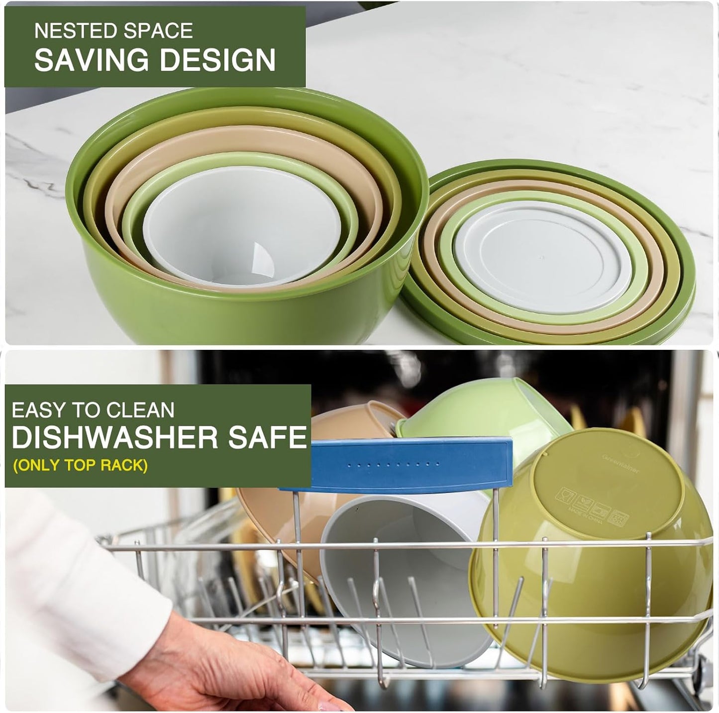 Purilite Select Plastic Mixing Bowl Set