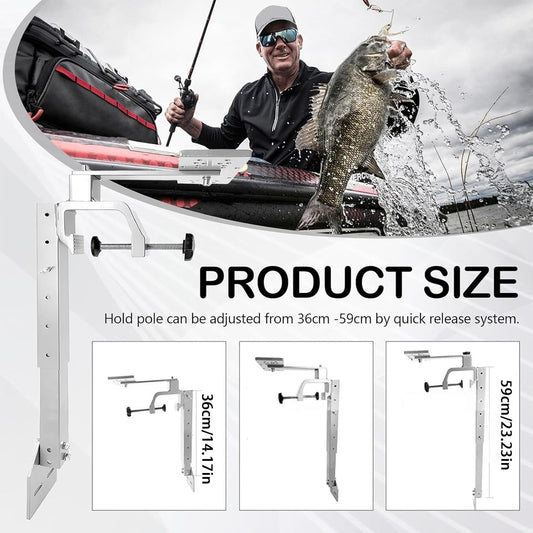Fish Finder Bracket - Fish Finder Mounts for Boats | Marine Mount Holder | 360 Degree Rotating Adjustable Mount Holder Durable Fishing Accessory for Boat Kayak Saltwater Marine Freshwater Fishing - PuriLite