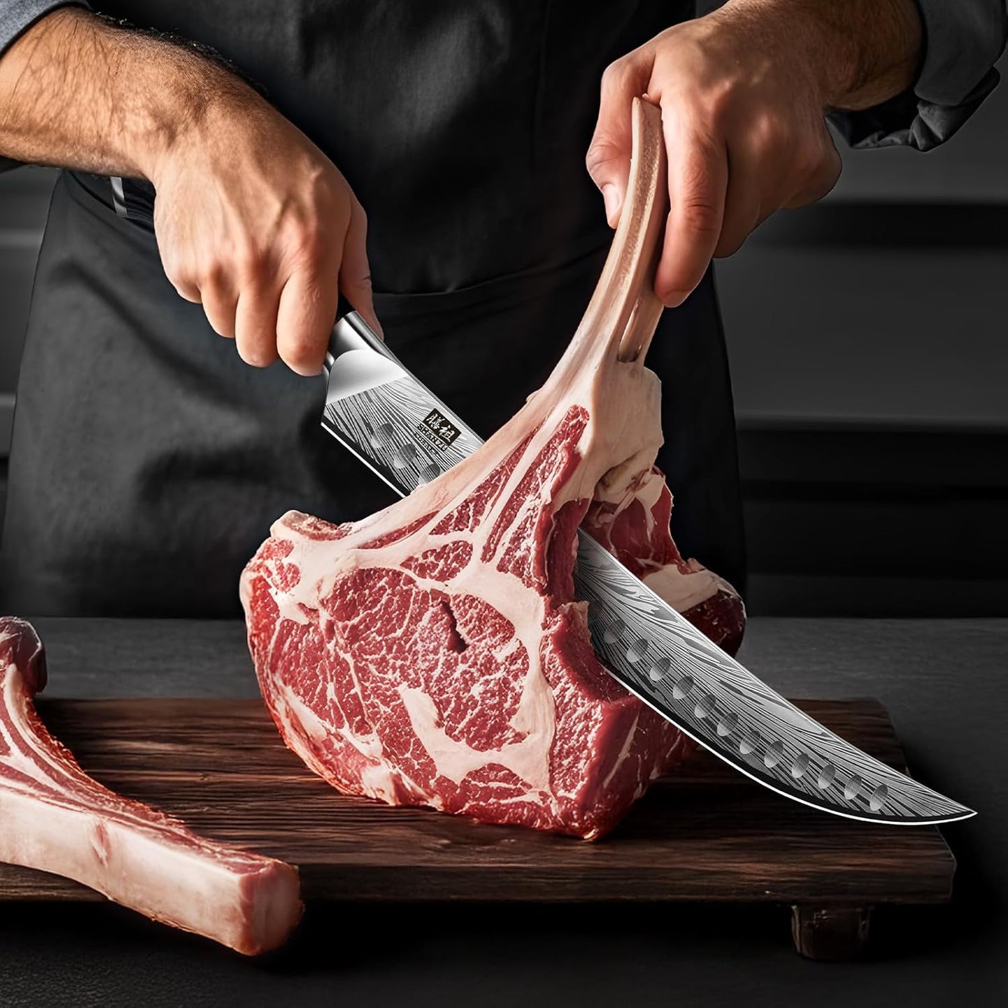 SHAN ZU Fillet Knife 7 Inch, Powder Steel Boning Knife High Carbon Japanese Filleting Knife, Ultra Sharp Deboning Knife for Meat Cutting, Fish Knife with Ergonomic Pakkawood Handle