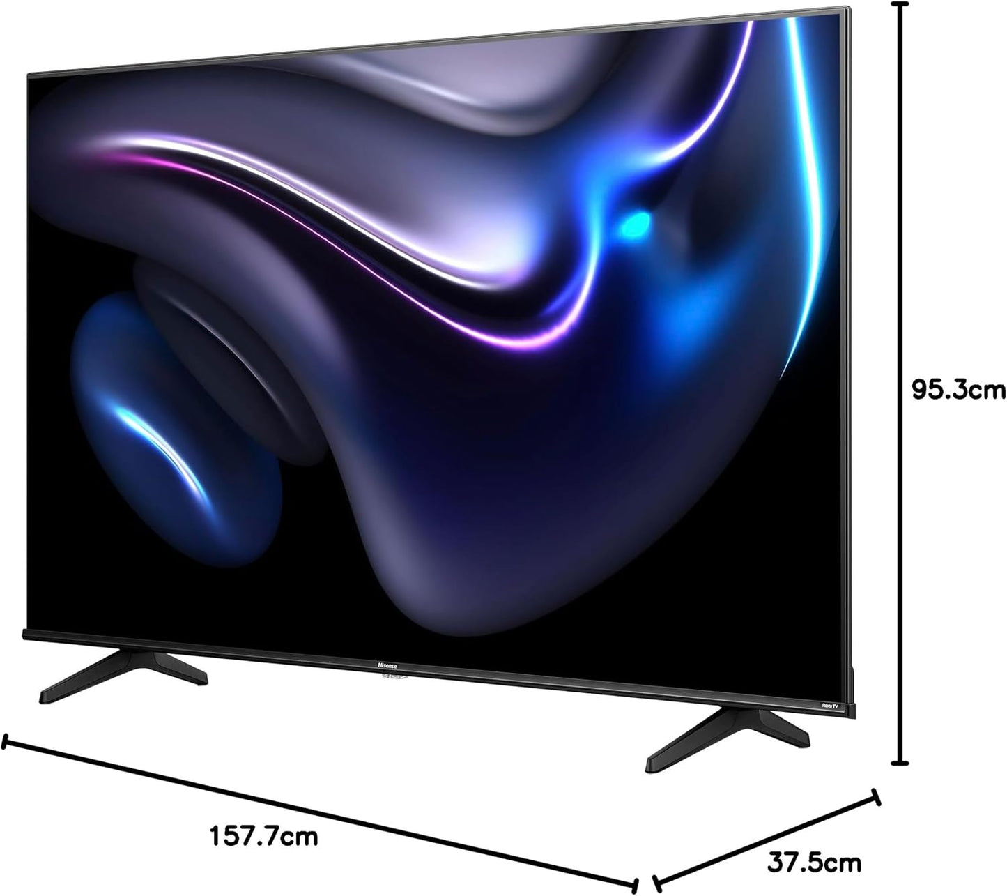 Hisense 58R63N-58 inch 4K UHD HDR LED Roku Smart TV-2024