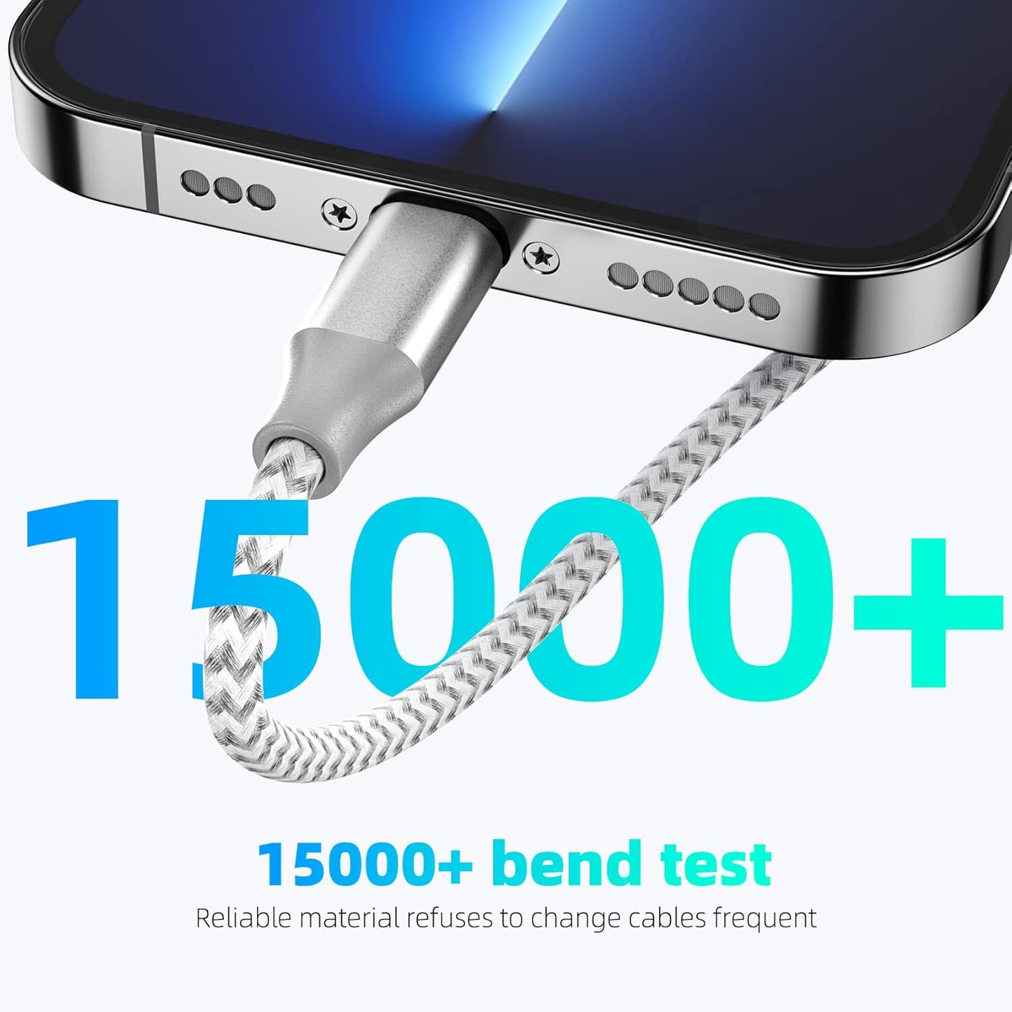 Purilite Select 10FT MFi-Certified Lightning Cable (3-Pack)