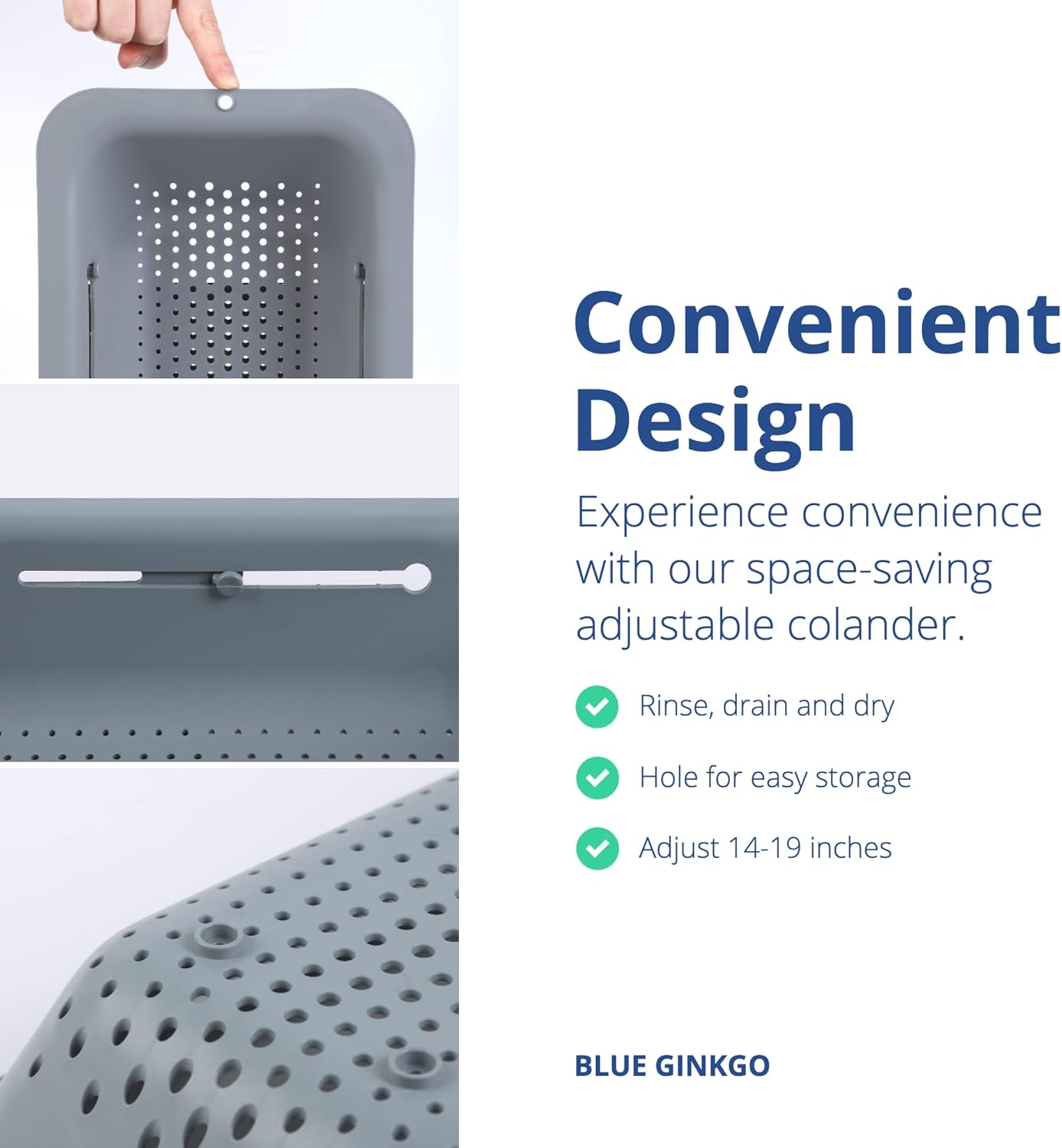 Purilite Select Expandable Sink Colander