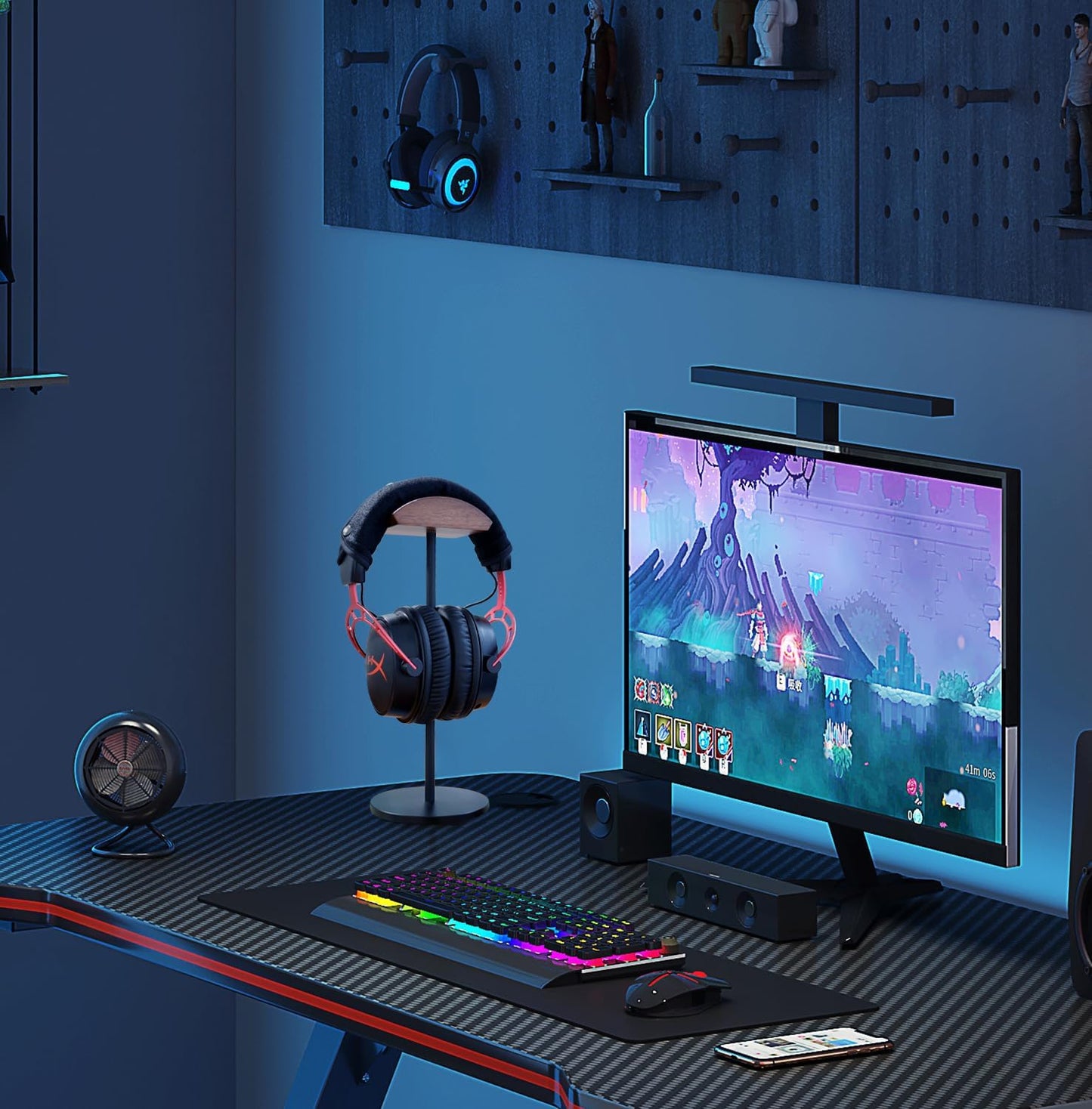 GEVO Replacement Headphone Headband Cover for HyperX Cloud & Alpha,Cloud 1/2/3/Pro,Cloud X/Core,Flight,Stinger Gaming Headset,Headband Cushion Easy Installation No Tool Needed-Velvet Black