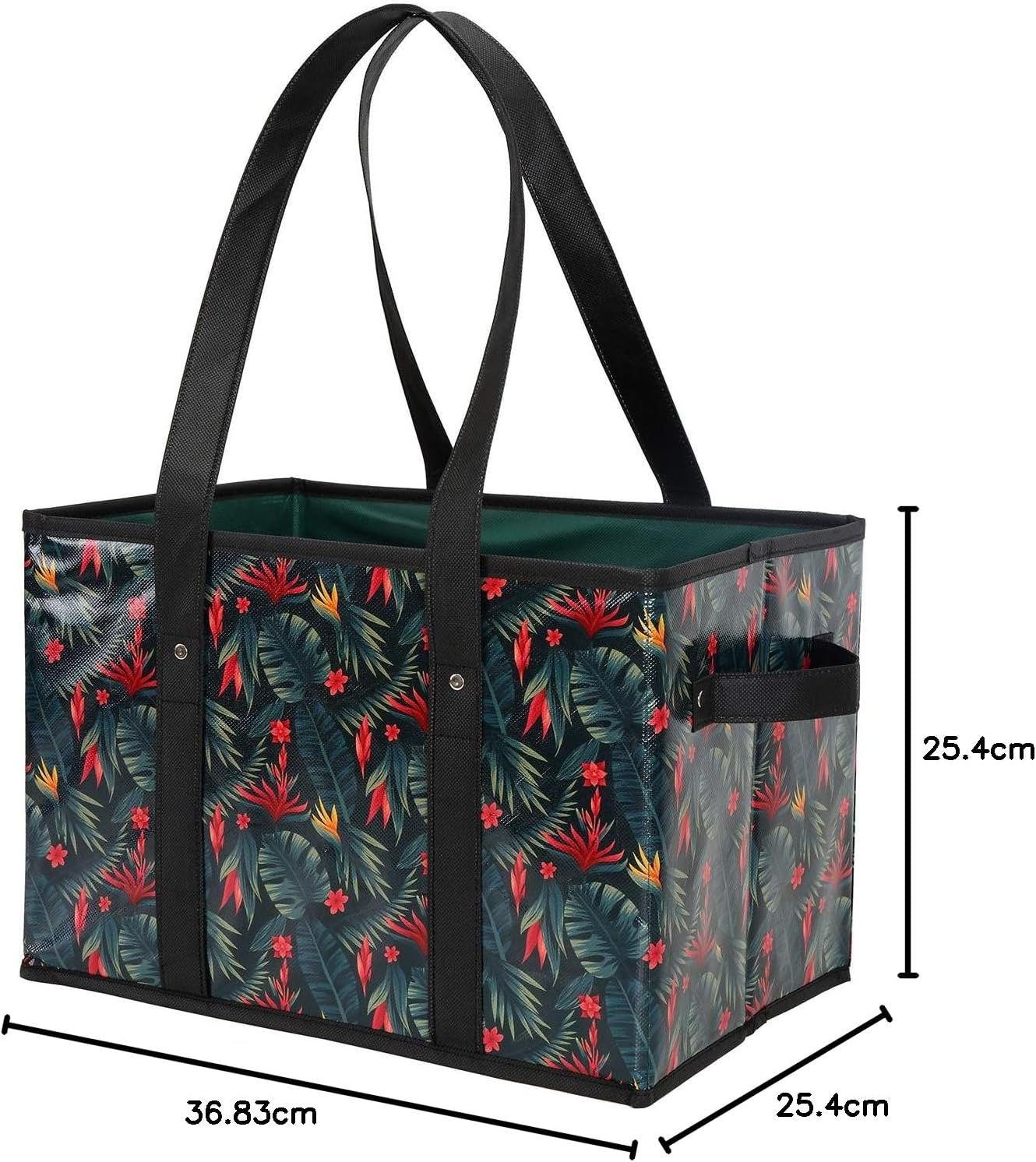 Purilite Select™ Heavy-Duty Reusable Grocery Tote Box Bags – 4 Gallon Capacity