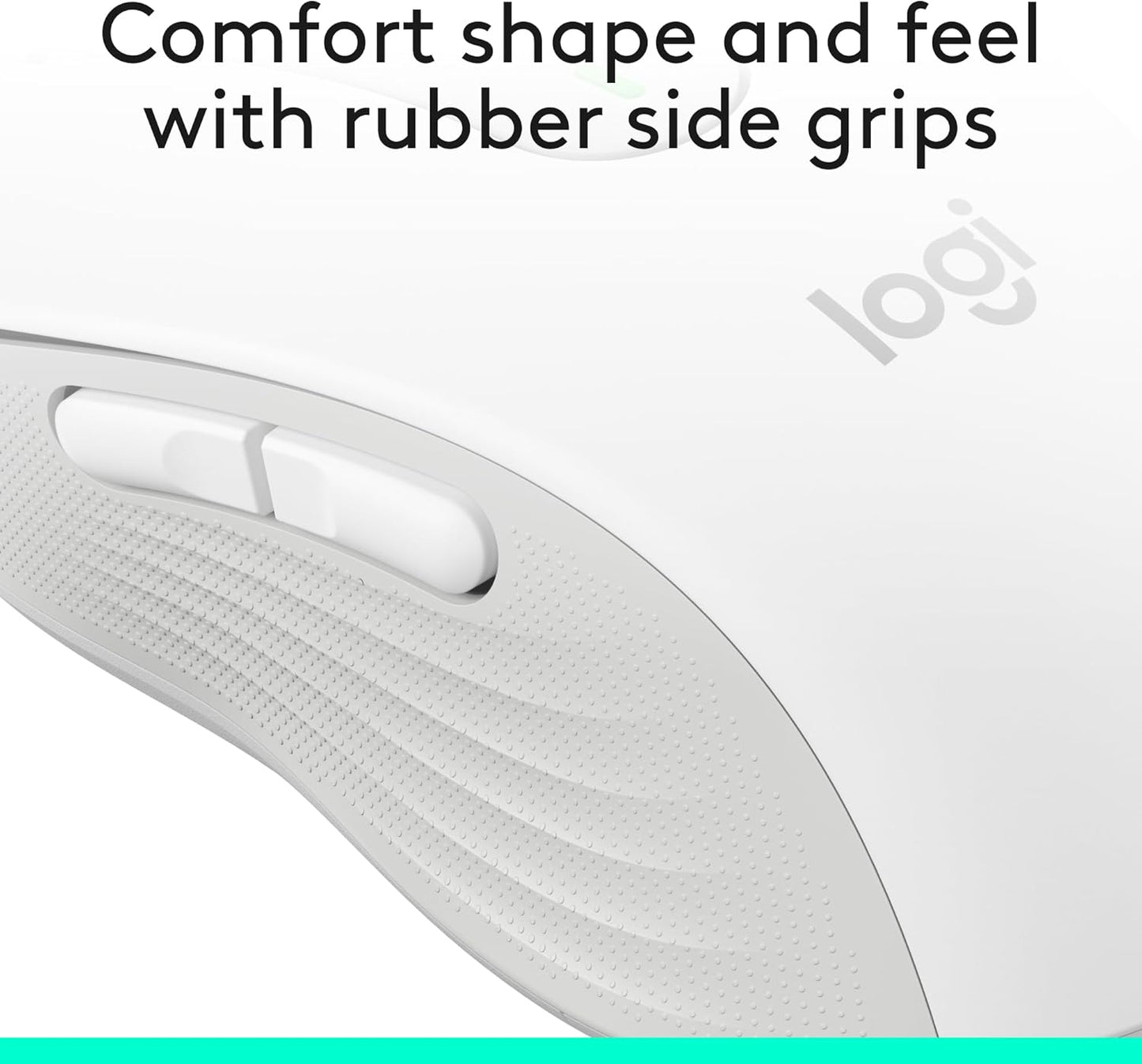 Logitech Signature M650 L Full Size Wireless Mouse - For Large Sized Hands, 2-Year Battery, Silent Clicks, Customizable Side Buttons, Bluetooth, for PC/Mac/Multi-Device/Chromebook - Black