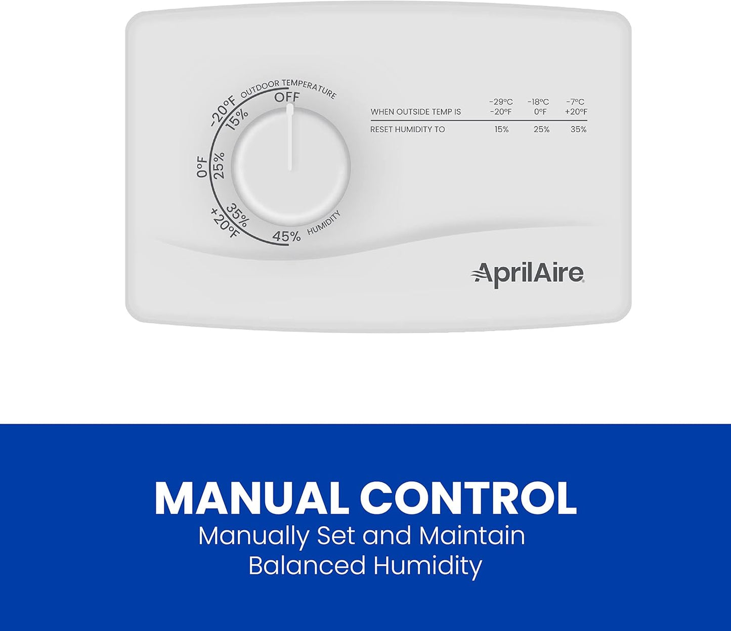 Aprilaire 600M Whole-House Humidifier with Manual Control