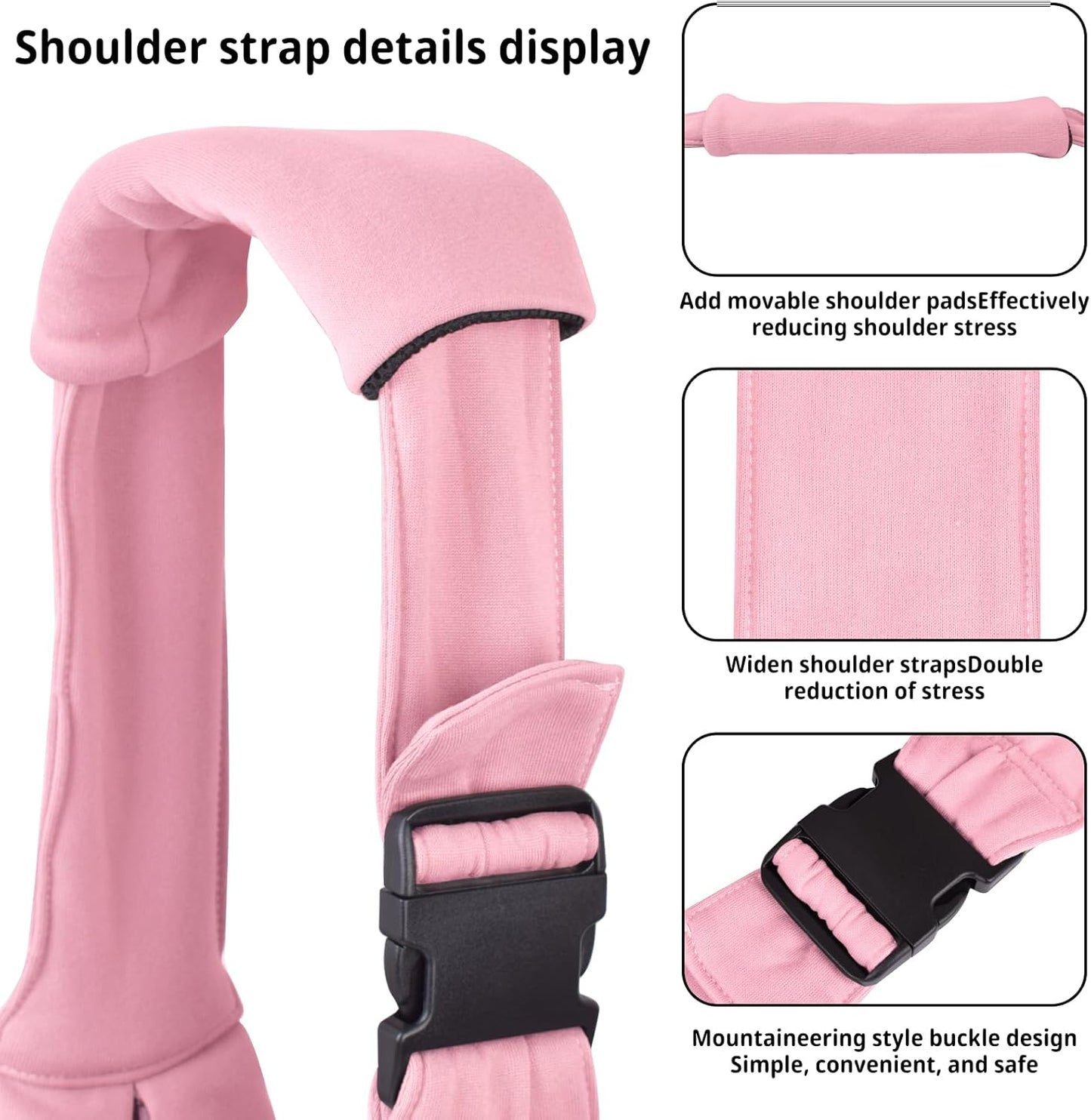 Cuby Adjustable Dog Cat Sling Padded Hard Bottom Pet Carrier Sling Soft Carrying Puppy Bag for Small Dogs Cats Outdoor Travel (Grayish-White)