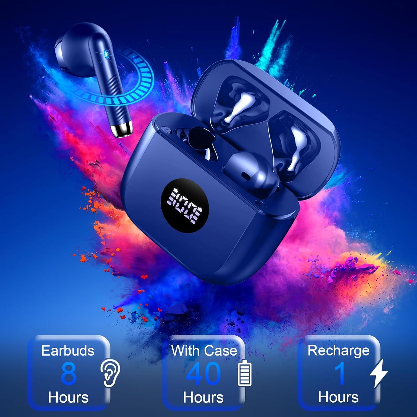 Purilite Select True Wireless Earbuds | Next-Gen Audio with Smart Touch & 40H Battery