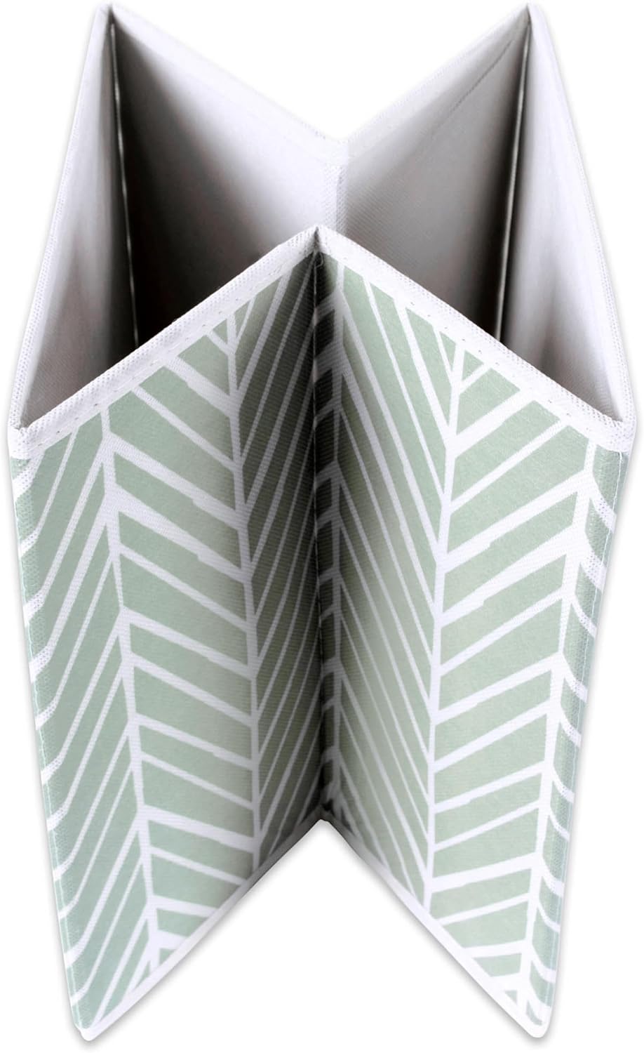 DII Foldable Fabric Storage Containers for Nurseries, Offices, Closets, Home Decor, Cube Organizers & Everyday Storage Needs, (Large - 11 x 11 x 11) Scroll Nautical Blue - Set of 2