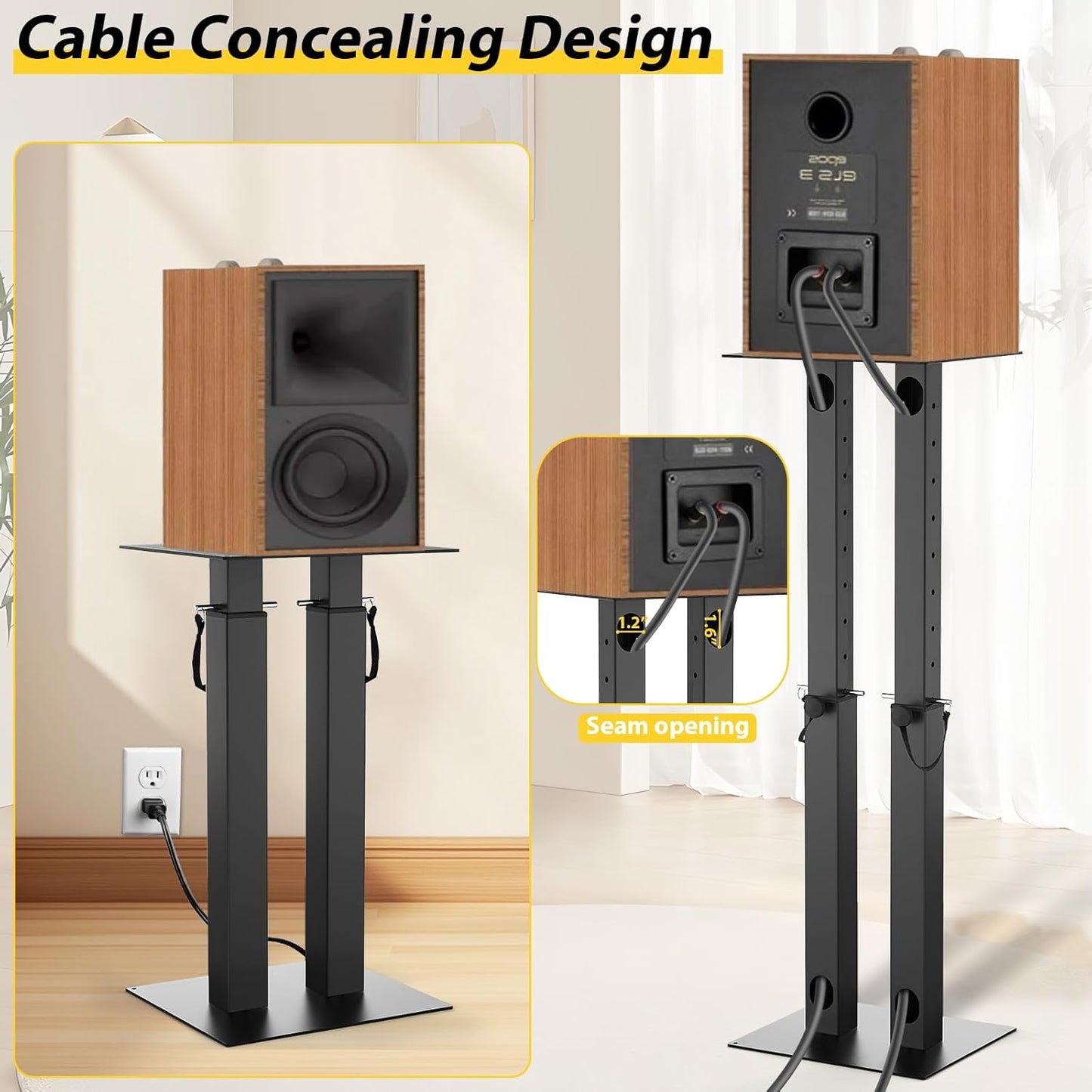 Purilite Select Adjustable Speaker Stands (Pair)