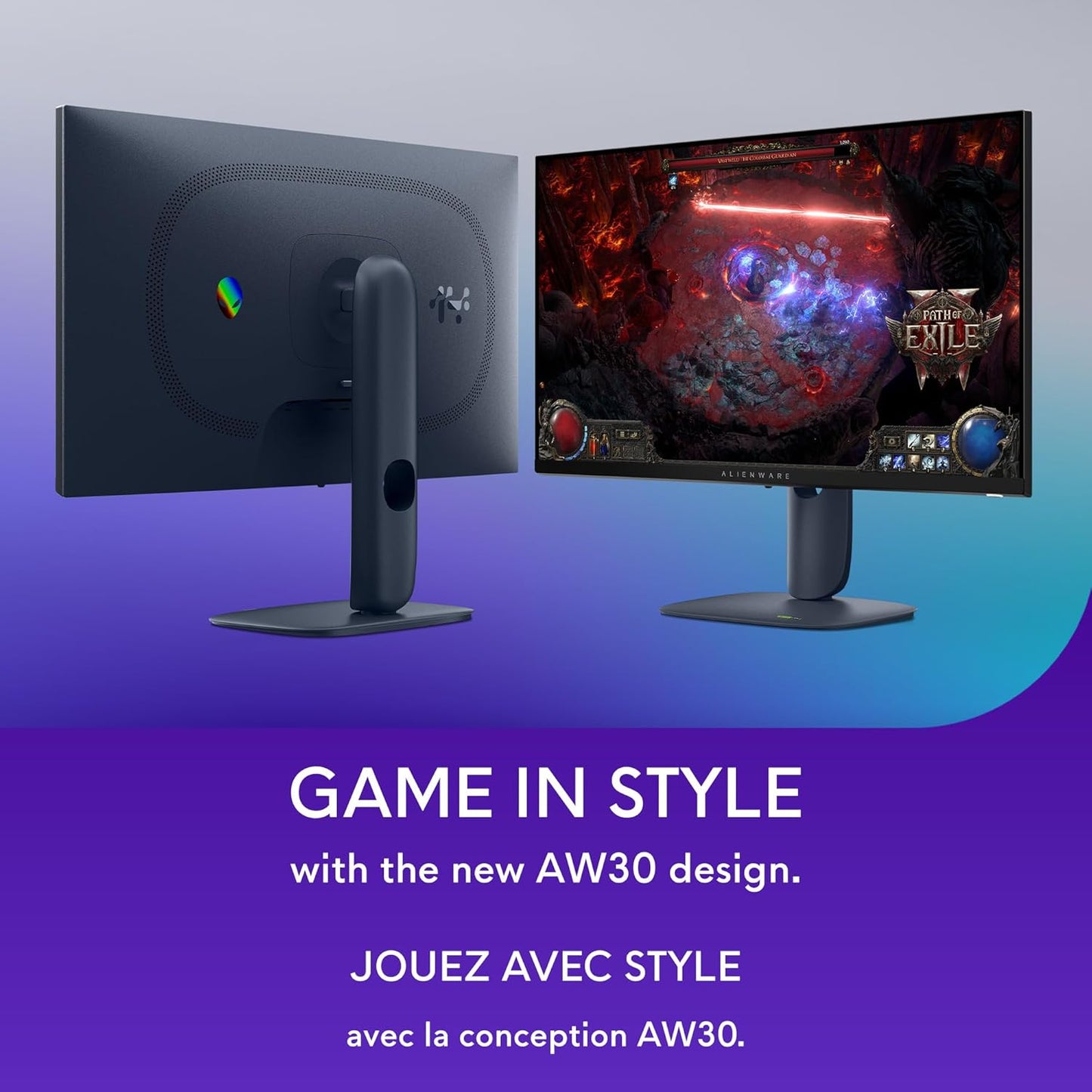 Alienware 25 Gaming Monitor AW2523HF 24.5" IPS LED Full HD (1920 × 1080) 360Hz Display - AMD FreeSync - VESA - Monitor (USB, HDMI) Height/Tilt/Swivel/Pivot Adjustability - Dark Side of The Moon
