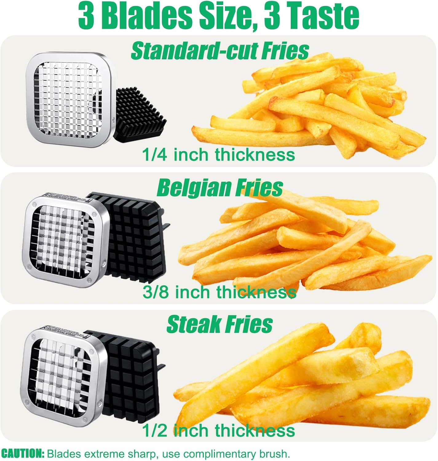 Purilite Select Stainless Steel French Fry Cutter
