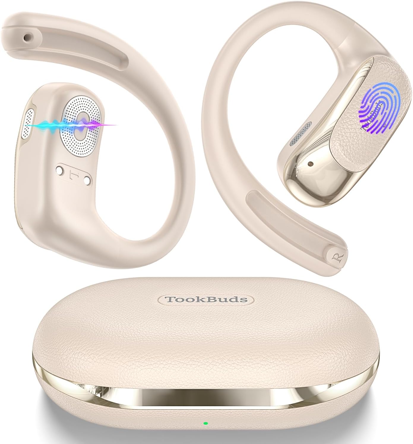 AI Translation Earbuds Real-Time, 3-in-1 Open-Ear Headphones with 145 Languages & Accents, Bluetooth 5.4 Translator Earbuds, 60H Battery, HD Audio, for Travel Business (Midnight Blue)