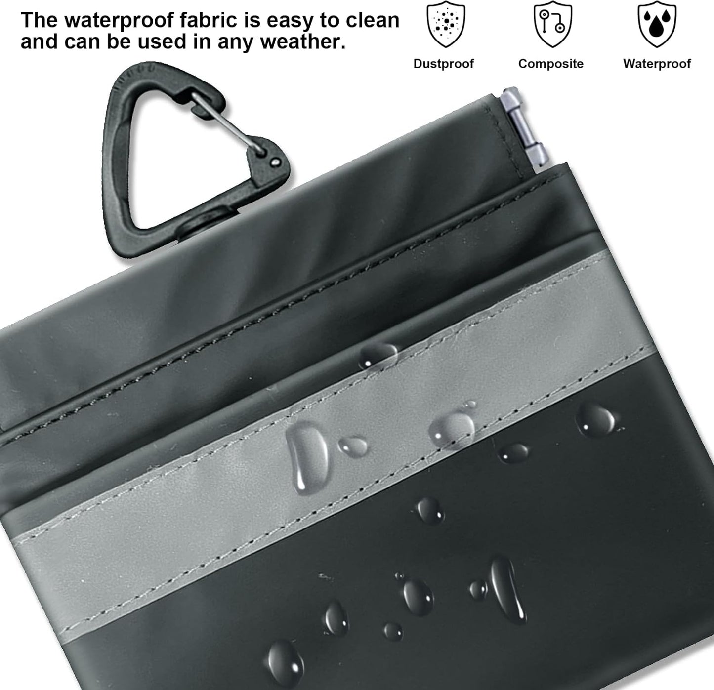 Tyuyuio Dog Training Treat Pouch Bag, Treat Bags for Dogs, Portable Pet Pocket Waist Clip Bag, Reflective Snack Bag for Pets, Includes Clip and Carabiner