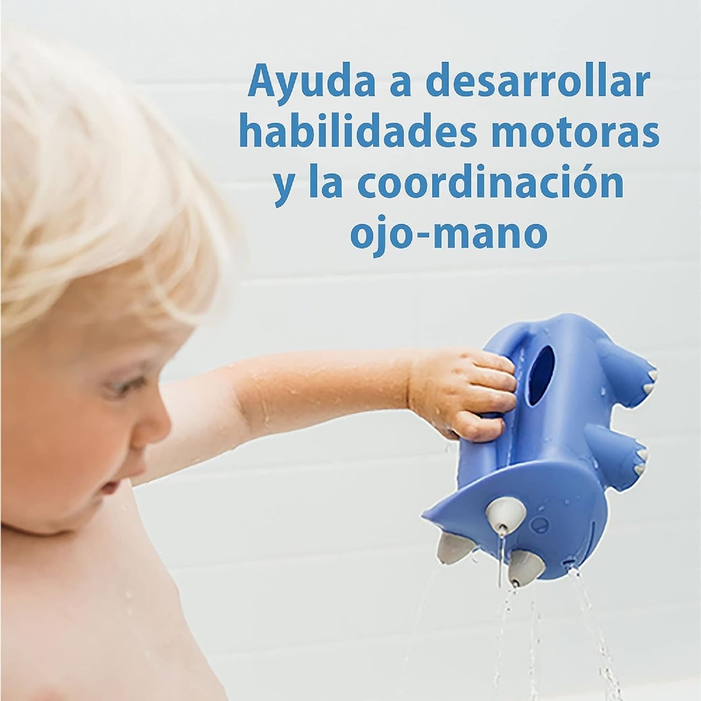 Dr. Brown’s CleanUp Pour & Roar Watering Can, Baby Bath Essentials Kids Toy, BPA Free, Certified Plastic Neutral, 6m+