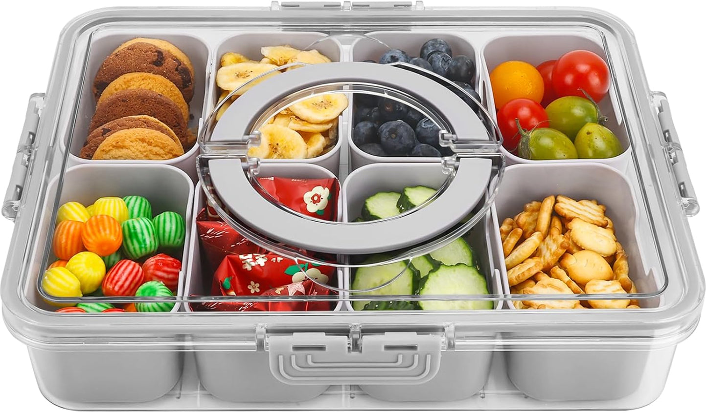 Purilite Select Clear Compartmentalized Snack Box