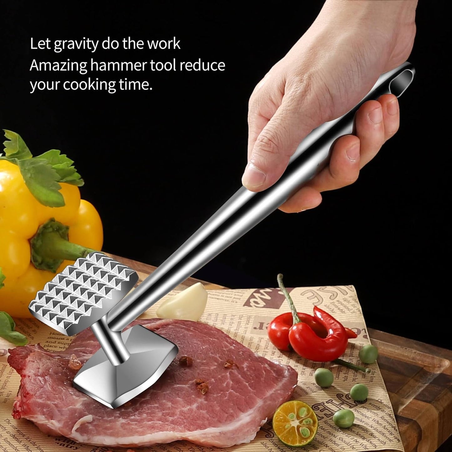 Purilite Select Double-Sided Meat Tenderizer Mallet