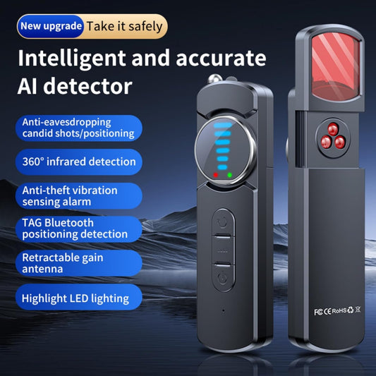 Hidden Camera Detector, Signal Scanner – Anti-Spy Device for Privacy Protection, Car GPS Tracker/RF Signal/Bug Sweeper/Hidden Devices/Listening Device Detector for Hotels Car Office Home Travel - PuriLite