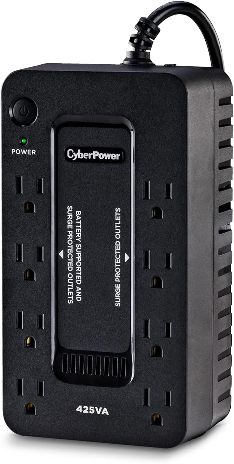 CyberPower ST425 Standby UPS System, 425VA/260W, 8 Outlets, Compact