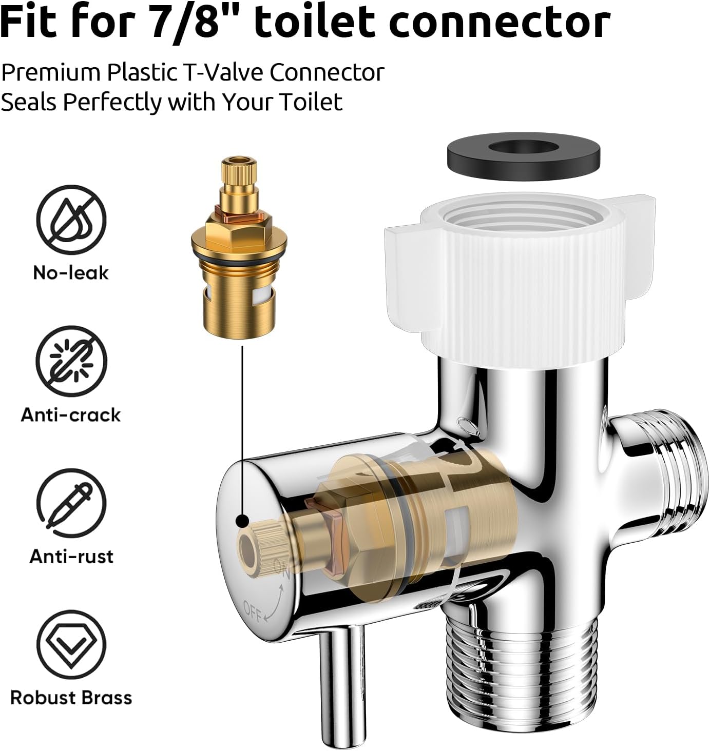 Arofa Handheld Bidet Sprayer for Toilet-Adjustable Water Pressure Control with Bidet Hose for Feminine Wash, Stainless Steel Brushed Nickel Cloth Diaper Bidet Toilet Sprayer for Baby Wash