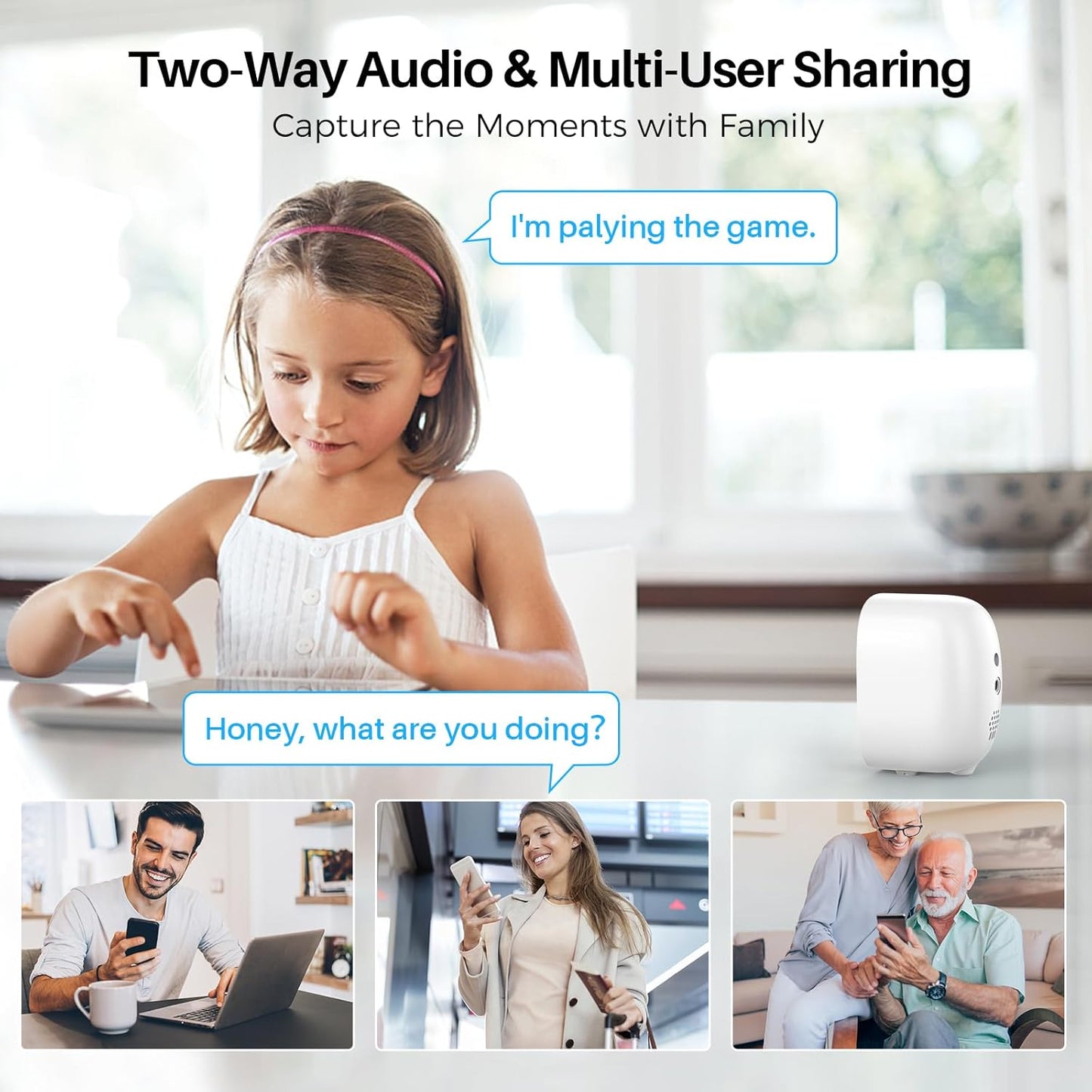 MaxiViz Wireless Camera Outdoor, Battery Powered Security Camera with 2K Color Night Vision, Outside Cameras with AI Motion Detection, 2-Way Talk, IP66 Weatherproof, SD/Cloud Storage, 2 Packs