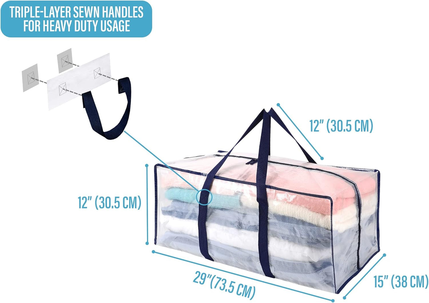 Purilite Select 8 Pack Moving Bags with Lids & Zippers