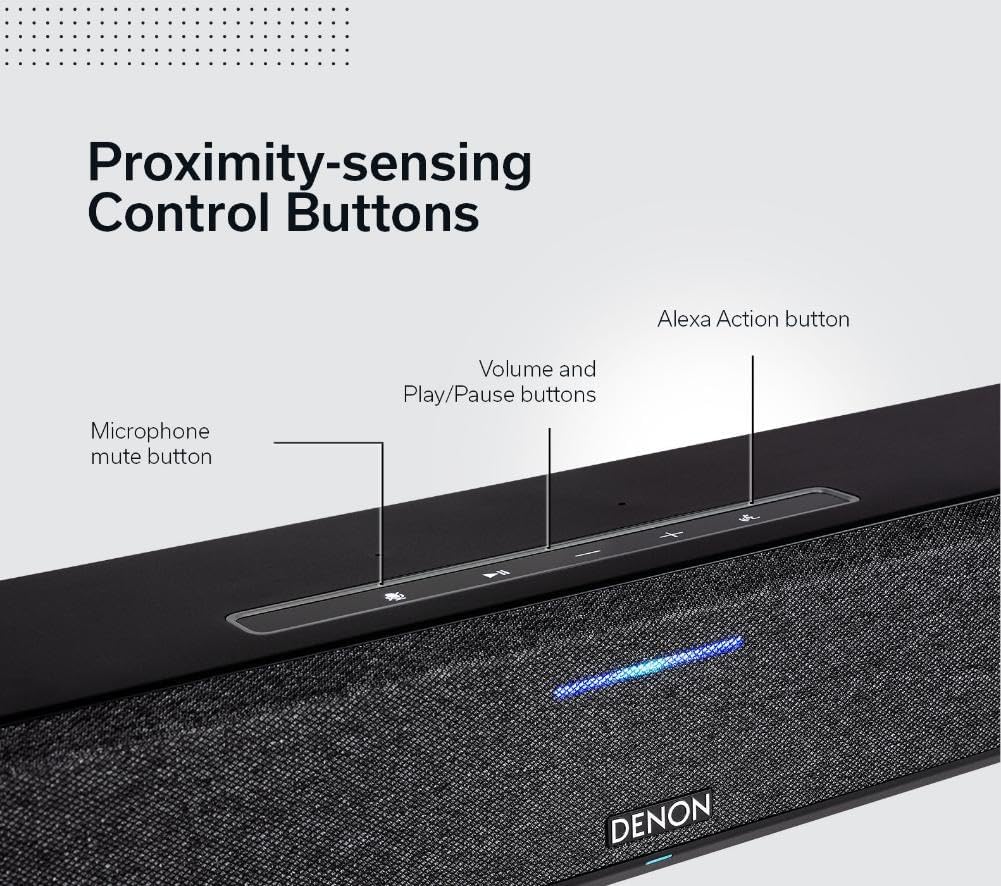 Denon Home 150 NV Wireless Speaker (Black), 1" Tweeter, 3.5" Woofer, Home Speaker with HEOS Built-in, AirPlay 2, and Bluetooth, Multi-Room Streaming, Simple Setup, Compact Design